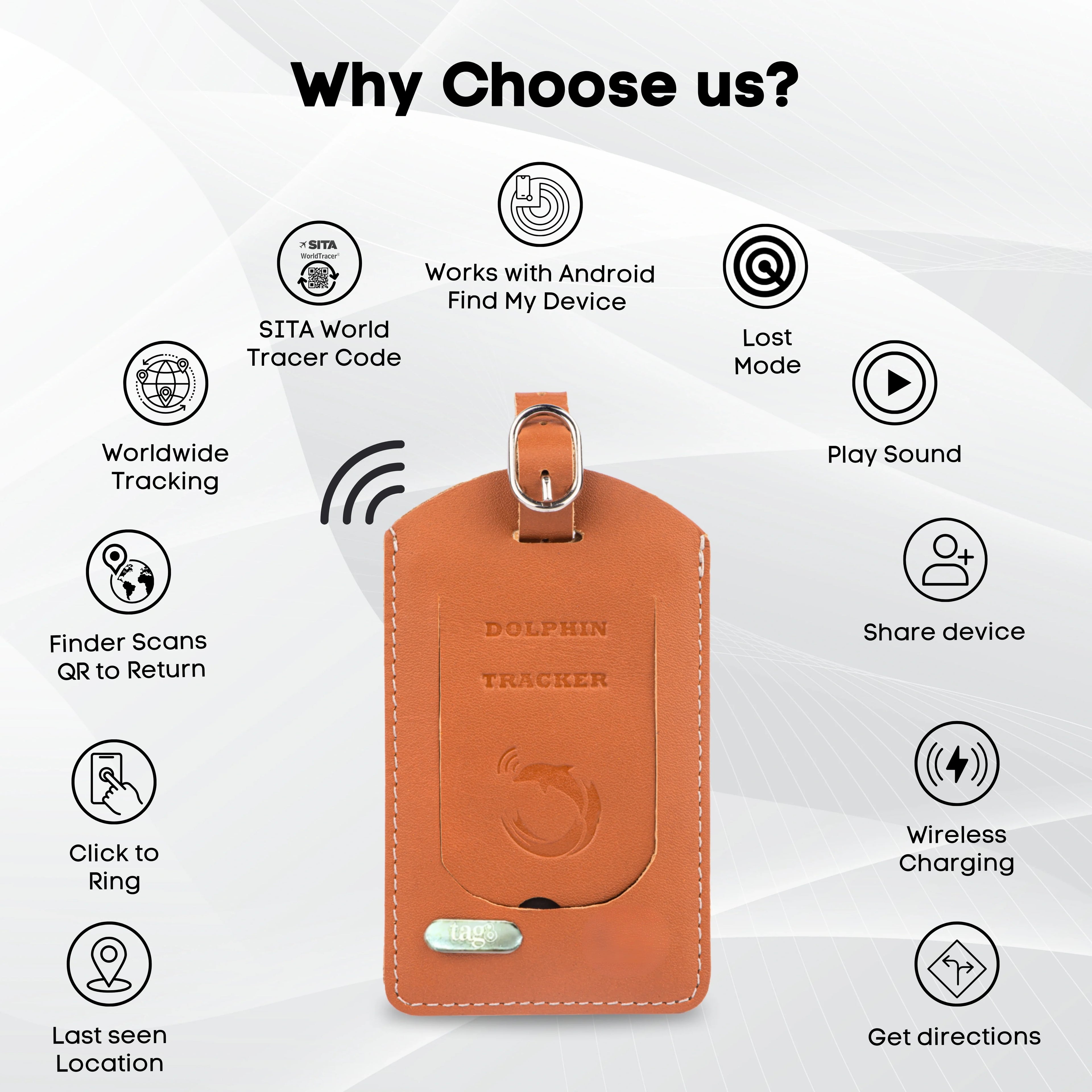 Smart Luggage Tracker – Apple Find My Compatible Travel Tracker🧳