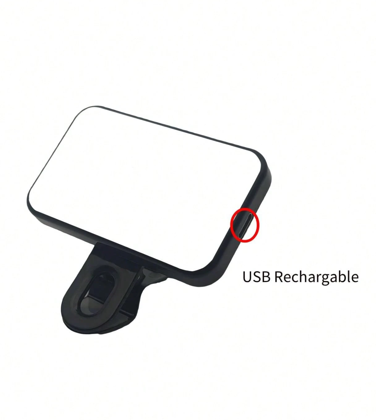 Clip-On Selfie Light for Phone – Rechargeable LED Light for TikTok, Video Calls & Content Creation