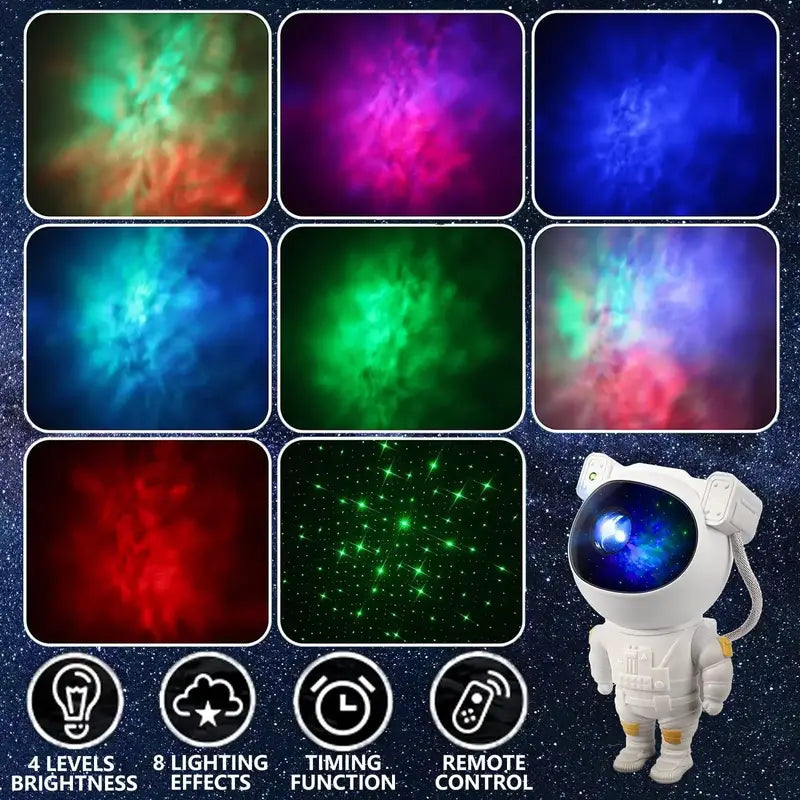Astronaut Galaxy Projector Night Light Night Light with Remote Control