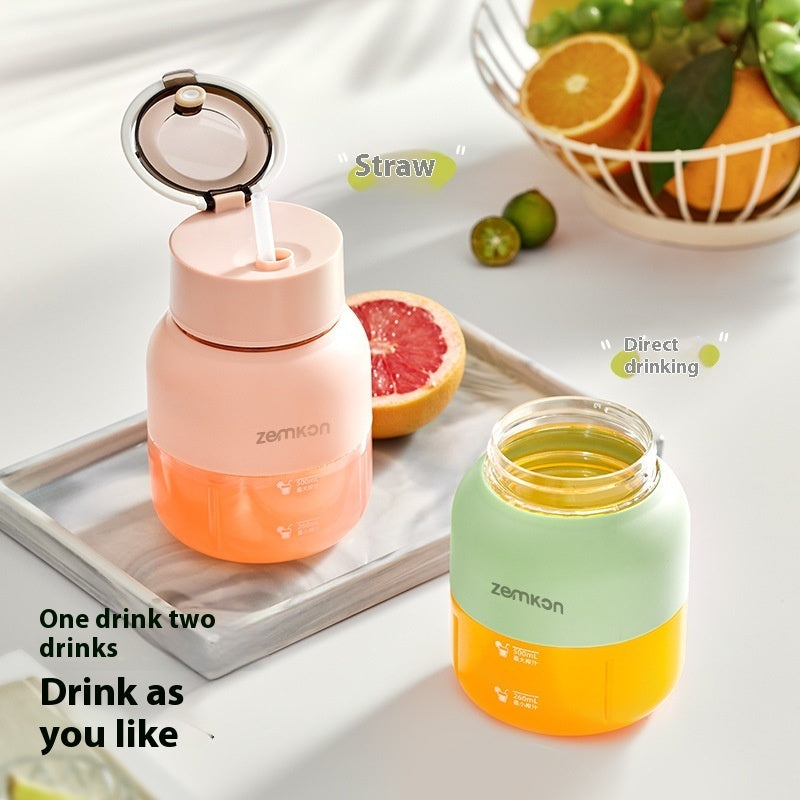 Portable Smoothie Blender – USB Rechargeable Juicer Bottle (Large Capacity)