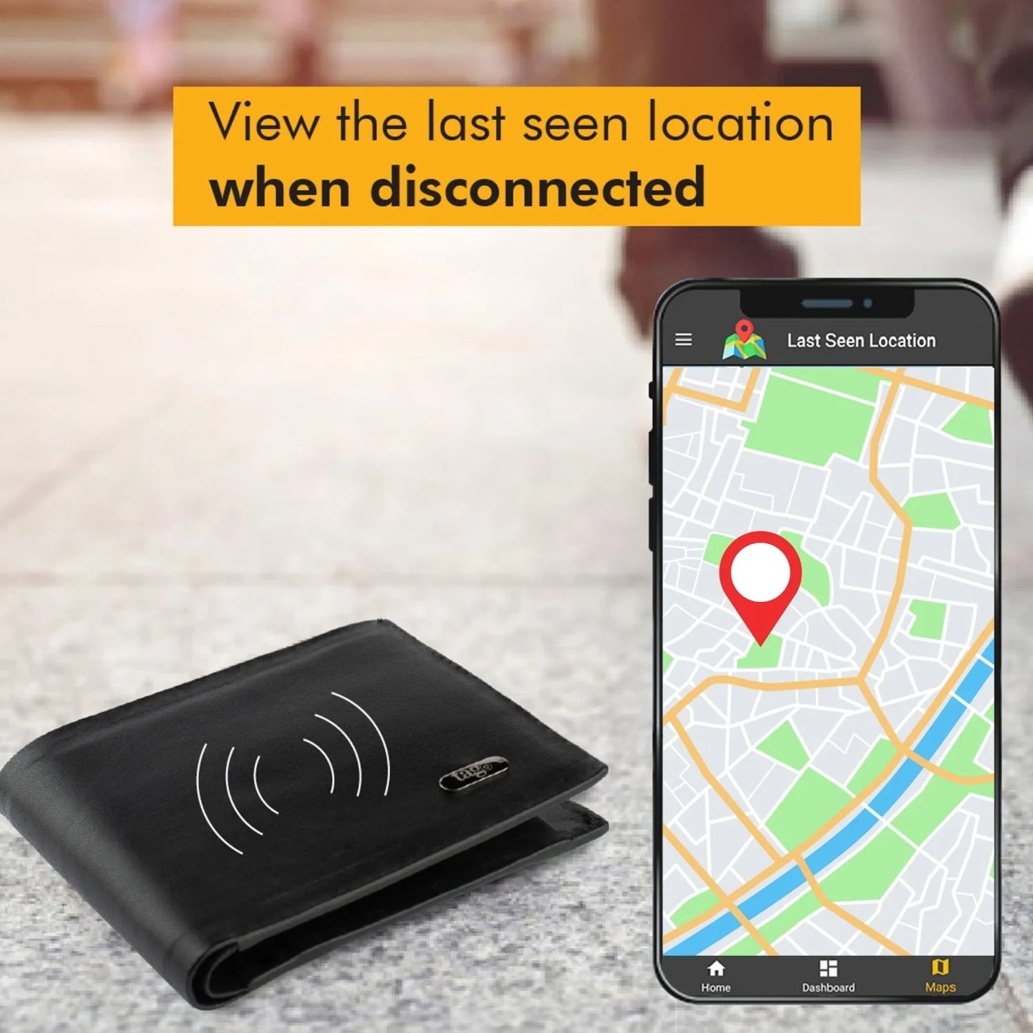 Smart Wallet with Tracker – RFID Blocking Bluetooth Wallet for Men