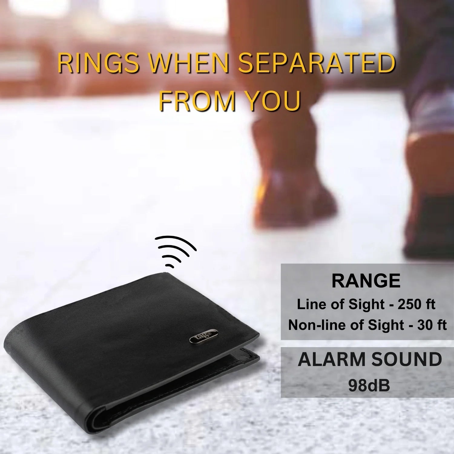 Smart Wallet with Tracker – RFID Blocking Bluetooth Wallet for Men