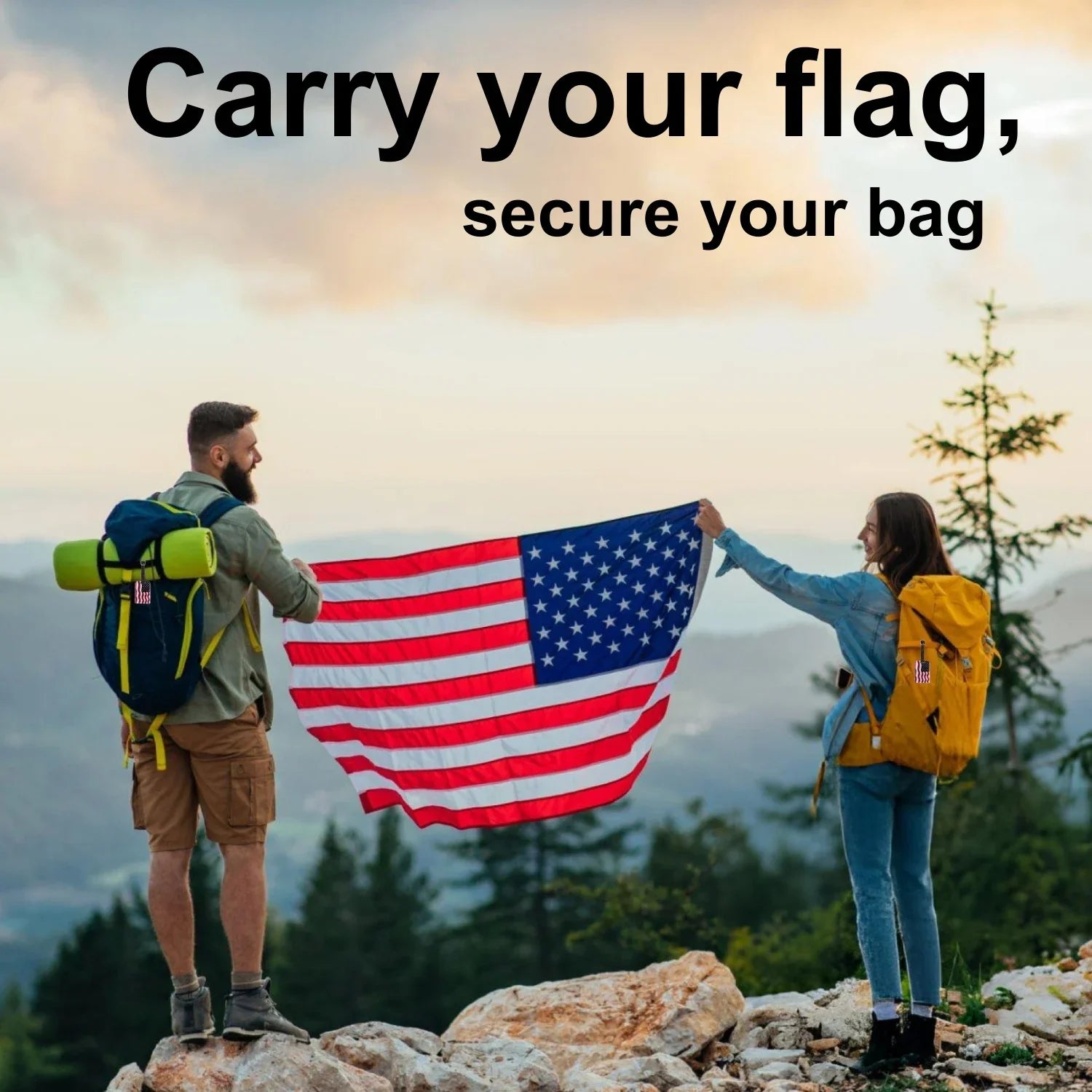 Smart Luggage Tag – Country Flag Edition (QR Travel Bag Tracker)